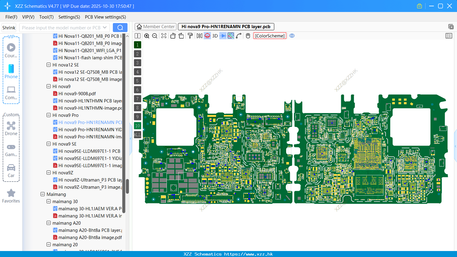 Huawei Hi Nova9 Pro-HN1RENAMN PCB Layer